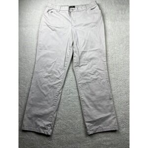 Lee Pants Womens Size 12 Comfort Straight Leg Flat Front 4 Pocket Design Khaki